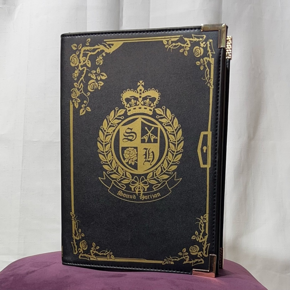 Sound Horizon Black Gold Book Lolita Purse Handbag